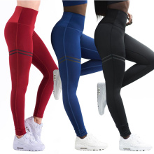 Leggings coloridos de entrenamiento de yoga fitness Leggings de yoga de cintura alta para mujer